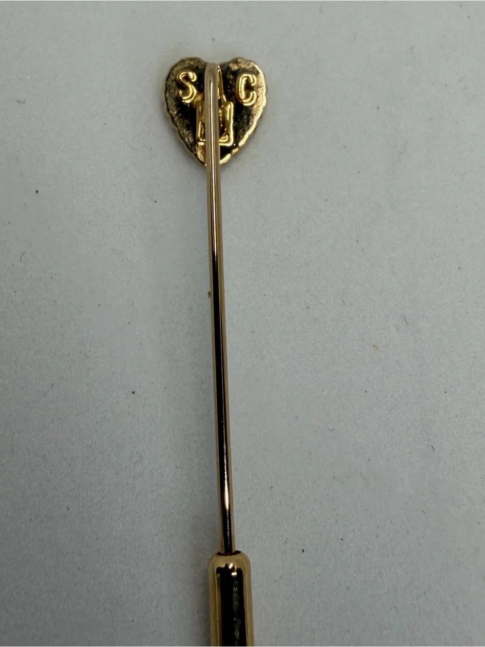Sarah Coventry Gold Heart Stick Pin